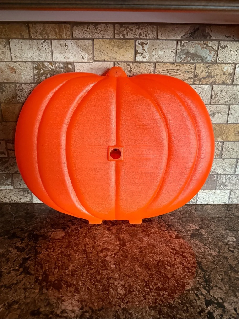 Vintage Blinky Glow Lite Electric Pumpkin Window Light Blow Mold Halloween.